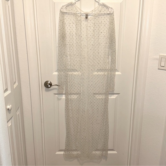 Lulus Rhinestone Pearl Coverup - Picture 2 of 4